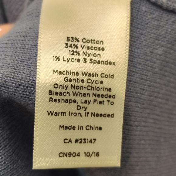 Talbot Women's Large Light Blue Button Up Cardigan Soft 3/4 Sleeve - Picture 4 of 7